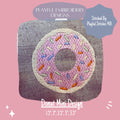 Whimsical Sprinkle Donut Mini Embroidery Design, 2 inch Donut Design, Donut Embroidery Design, Donut Mini Machine Embroidery Design