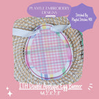 In the Hoop Easter Tag, ITH Egg Tag, ITH Double Applique Easter Egg Banner Design, Machine Embroidery Design, In the Hoop Tag, ITH Oval Tag