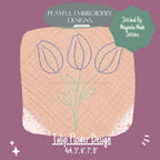 Tulip Bouquet Embroidery Design, Flower Machine Embroidery Design, Spring Flowers Embroidery Design, Digital Download