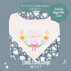Flower Frame Embroidery Design, Filled Flower Monogram Frame Design, Funky Floral Monogram Frame Design, Digital Download