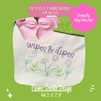 Flower Machine Embroidery Design, Flower Doodle Embroidery Design, Spring Embroidery Design, Digital Download