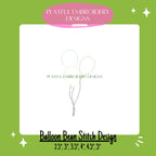 Birthday Balloon Machine Embroidery Design, Quick Stitch Celebration Design, Bean Stitch  Balloon Design, Digital Download