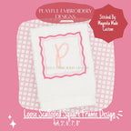 Square Monogram Frame Machine Embroidery Design, 4x4, 5x7, 6x10, 8x8, Monogram Frame Design, Loose Scalloped Monogram Frame Design