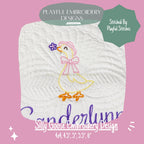 Goose Embroidery Design, Silly Goose Machine Embroidery Design, Satin Stitch Goose Girl Design, Digital Download