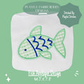 Fish Applique Design, Cute Fish Satin Stitch Applique Machine Embroidery Design, Simple Applique Design, Digital Downlaod