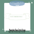 Bean Stitch Nameplate Machine Embroidery Design, Digital Download, Name Plate Embroidery Design, Quick Stitch
