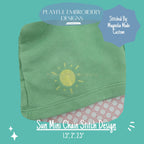 Chain Stitch Sun Machine Embroidery Design, Mini Sun Embroidery Design, Sunshine Small Embroidery Design, Digital Download