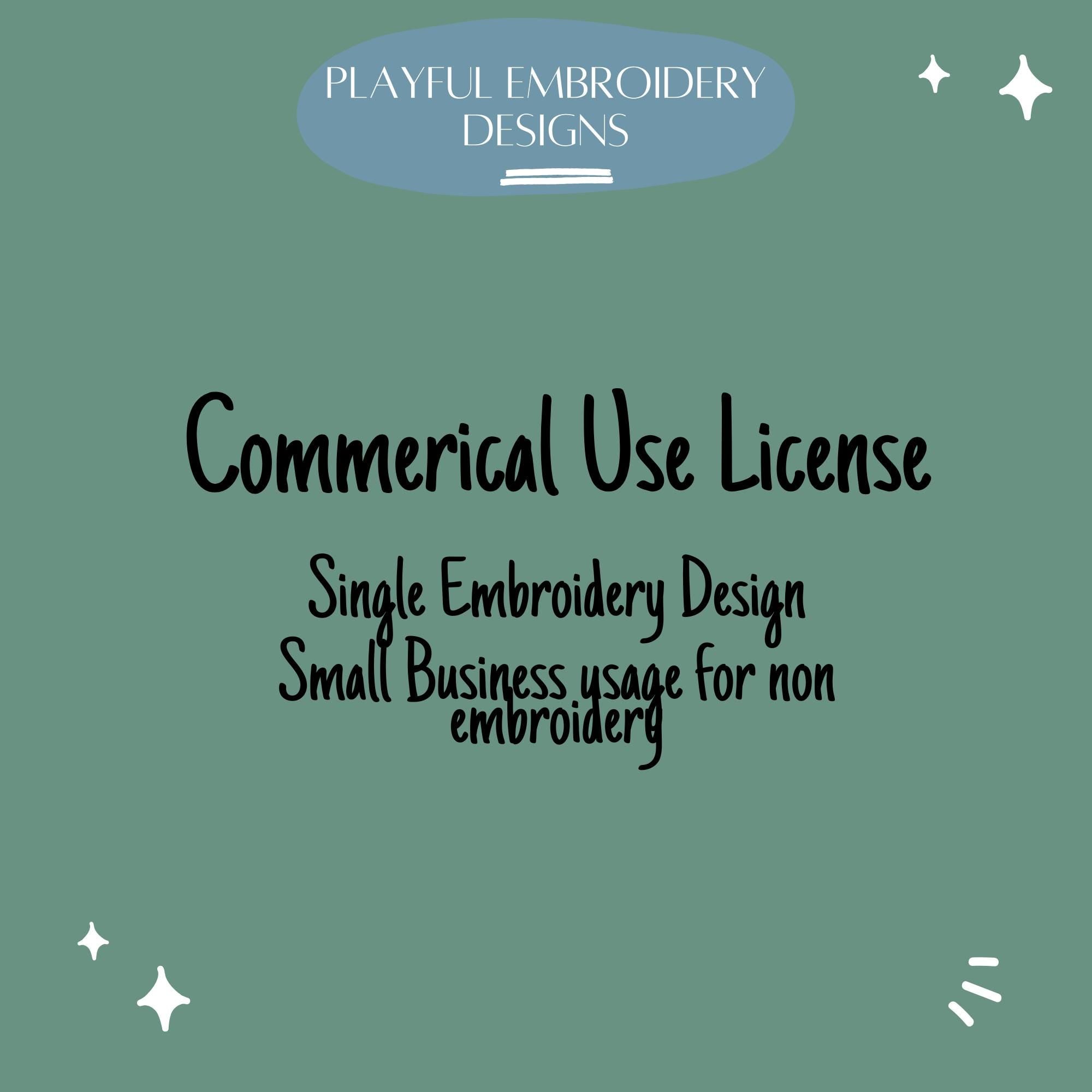 Commerical License for Small Business Use (Non embroidery)