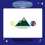 Mountain Beach Trio Machine Embroidery Design, Beach Mountain Embroidery Design, Summer Embroidery Design, Digitial Downlaod