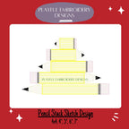 Pencil Stack Sketch Embroidery Design, Pencil Machine Embroidery Design, Pencil Stack Design, Back to School Design