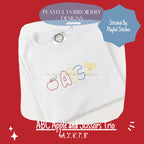 ABC Apple and Scissor Trio Embroidery Design, Back to School Trio Machine Embroidery Design, Back to School Design, ABC Embroidery Design