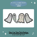 Satin Stitch Ghost Line Applique Machine Embroidery Design, Applique Ghost Designs, Line of Ghost Applique Design, Satin Stitch Applique