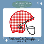 Football Helmet Machine Embroidery Design, Helmet Satin Stitch Applique Machine Embroidery Design, Fall Boy Applique Design