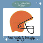 Football Helmet Machine Embroidery Design, Helmet Zig Zag Stitch Applique Machine Embroidery Design, Boy Applique Design, Sports Applique